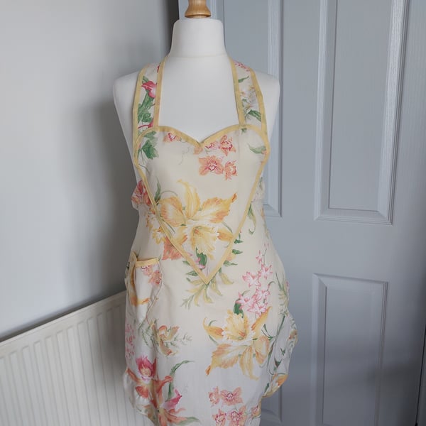 1940's retro style sweetheart apron 