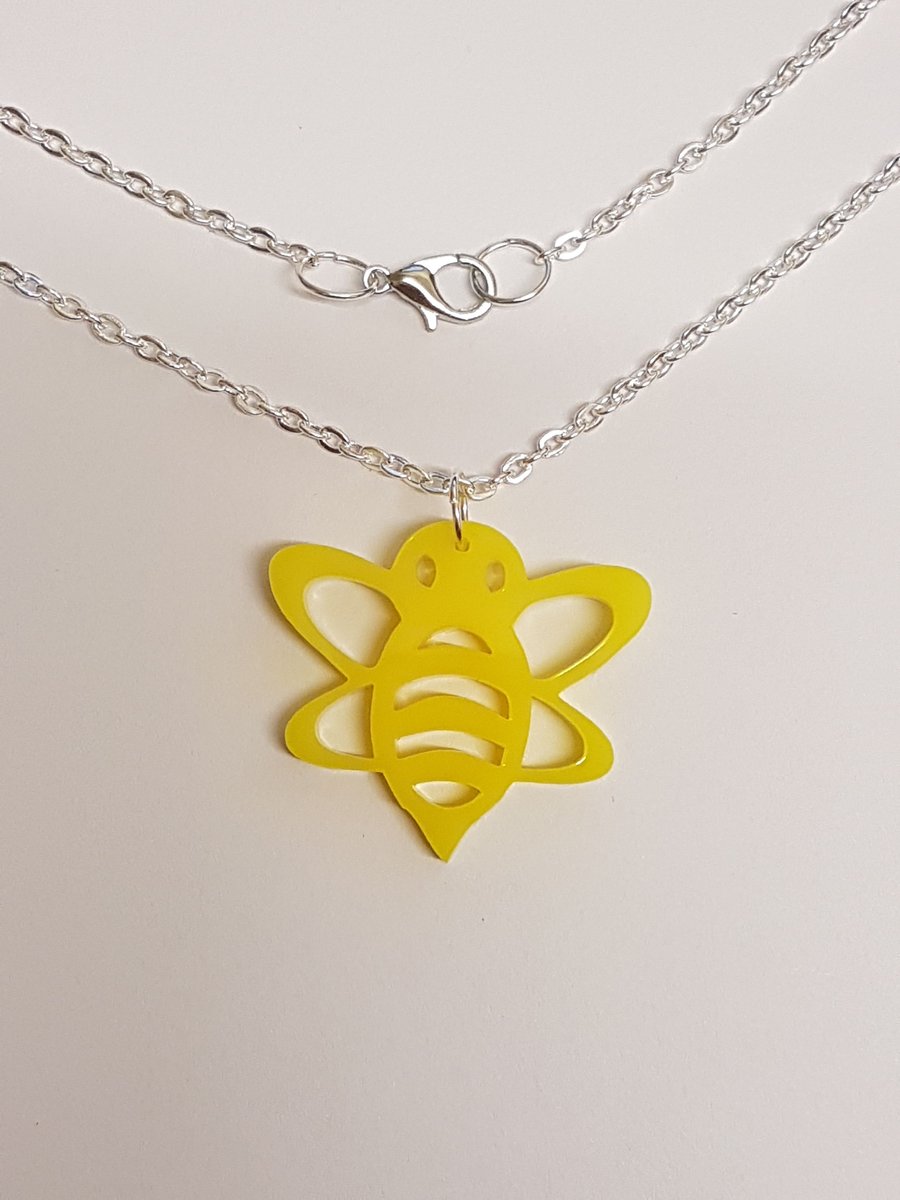 Bumble Bee Necklace - Acrylic
