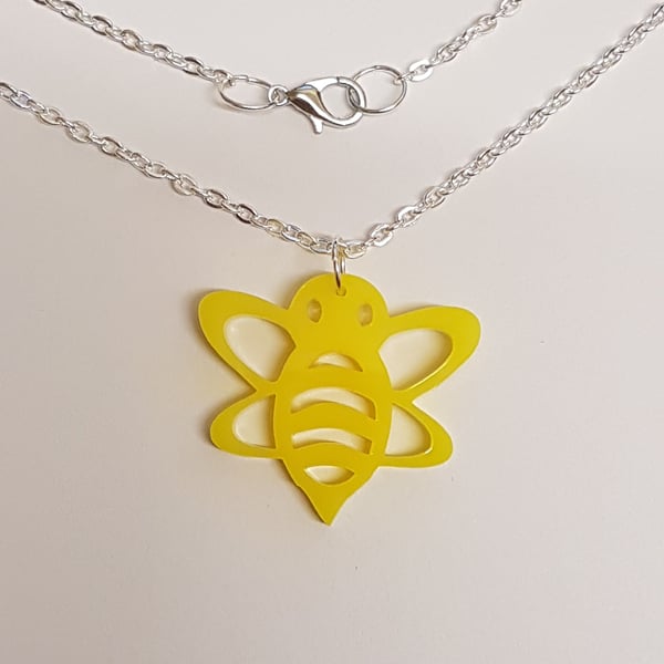 Bumble Bee Necklace - Acrylic