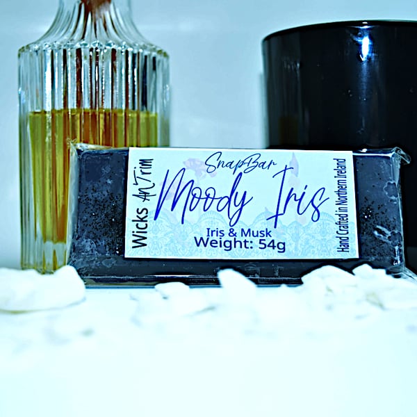Moody Iris Hand Poured Soy Wax SnapBar