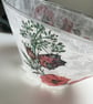 Decoupage Glass Bowl, Poppy, Upcycled - Image 7