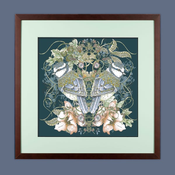 Blue tit Natural world Art Print (Unframed)