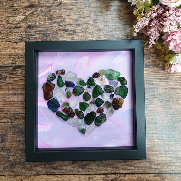 Bonfire Sea Glass HEART OF RESILIENCE 