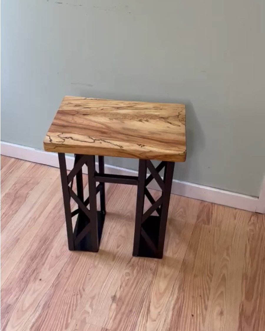 Rustic wooden on sale step stool