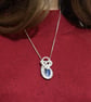 Pendant - lapis lazuli wire wrapped pendant - Image 1