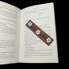 Bookmark, Multicoloured floral felt bookmark