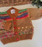  Bobble Design Hand Knitted Baby Boy's Cardigan 6-12 mth size - Image 3