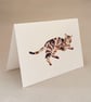 Tabby Cat handmade card of a cat called Seamus - Image 1