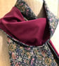 Liberty of London Print Long Scarf.Cotton Tana Lawn and Velvet   - Image 1