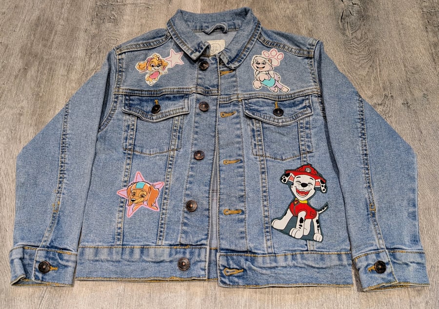 Upcycled Paw Patrol Kids Jacket Age 7
