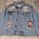 Upcycled Paw Patrol Kids Jacket Age 7