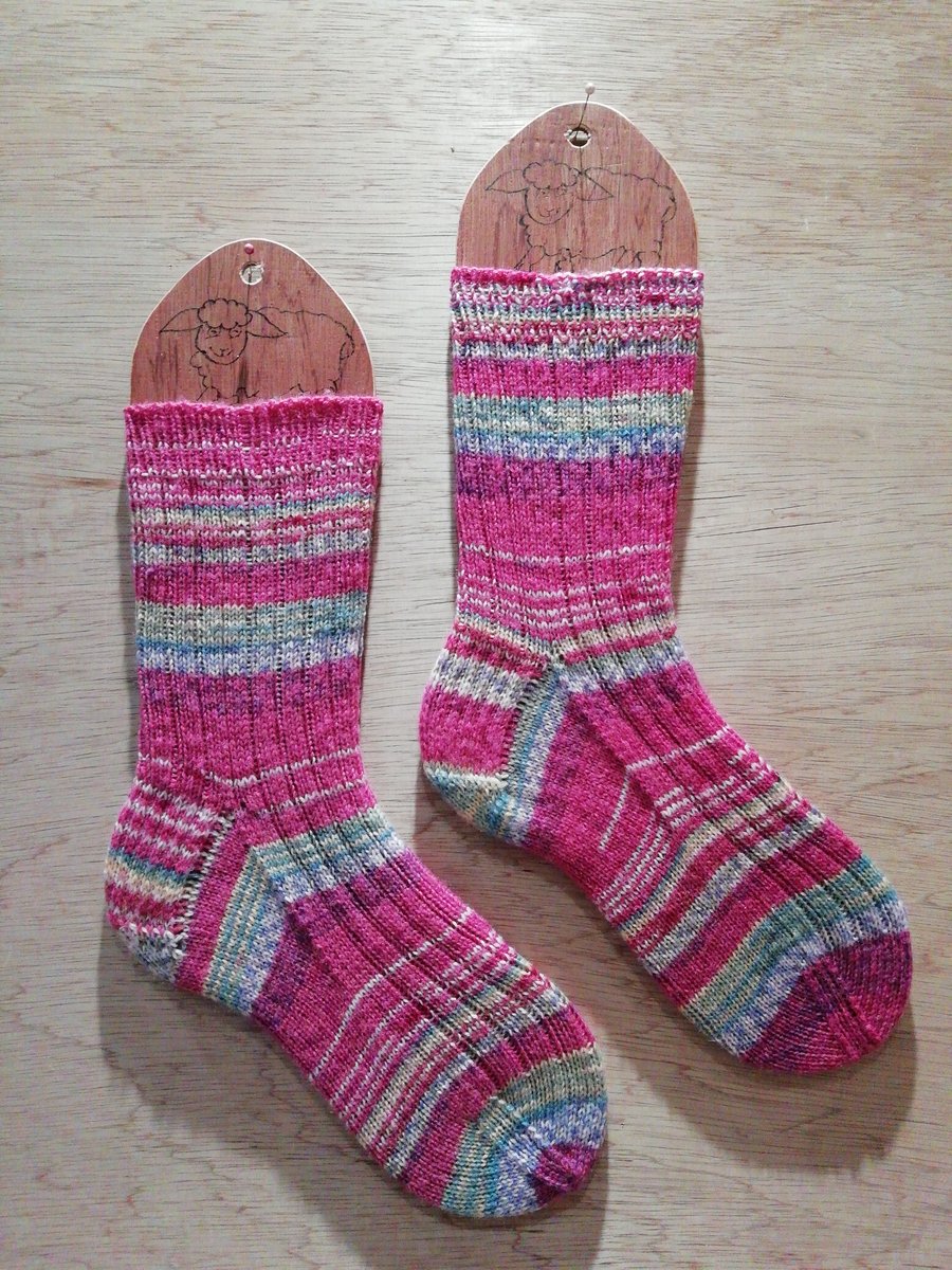 Hand knitted socks MEDIUM size 5-7