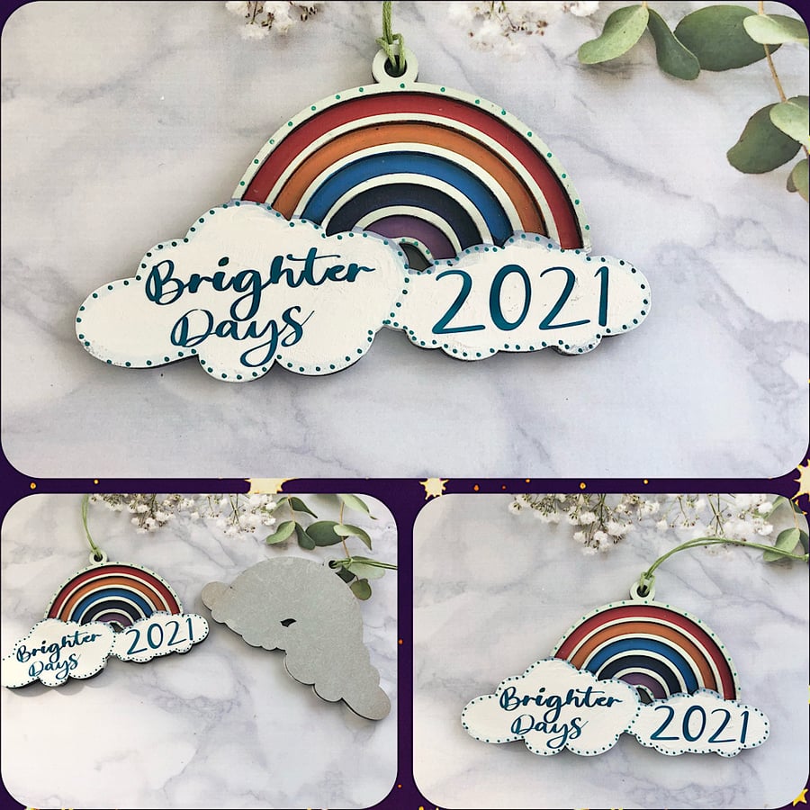 Rainbow Brighter Days 2021 hanging 