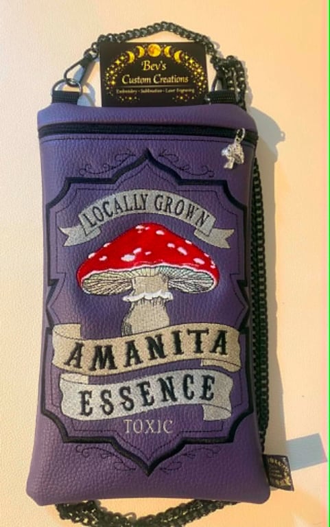 Embroidered Alchemist inspired Amanita Bag 