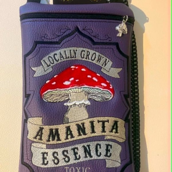 Embroidered Alchemist inspired Amanita Bag 