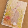 Spiral Bound A6 Notebook - Hare in the woods