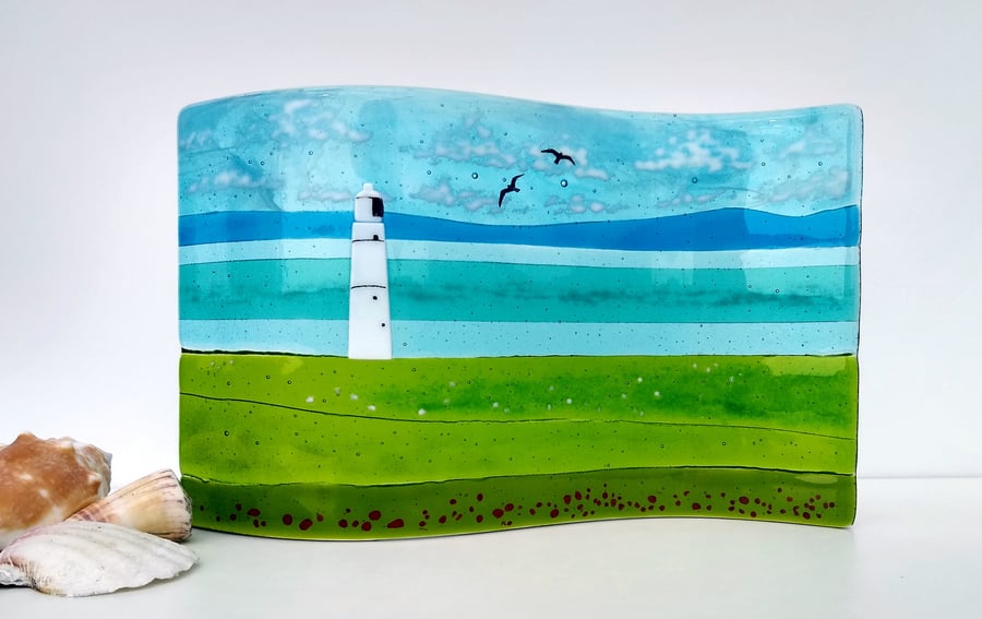 From Nash Point to Somerset fused glass wave