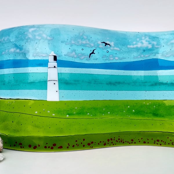 From Nash Point to Somerset fused glass wave