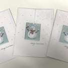 Fused glass keepsake Christmas cards