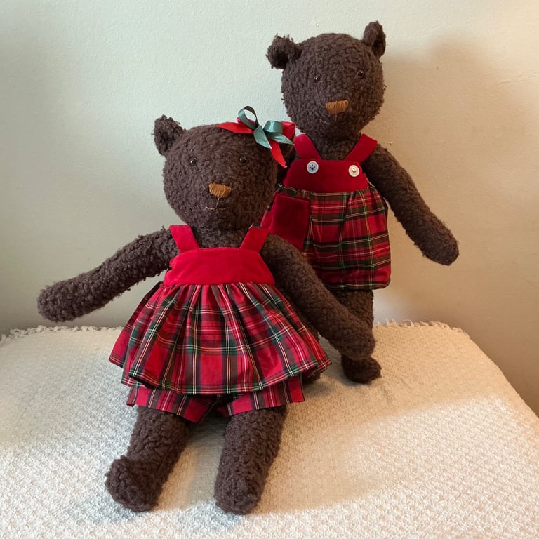 Handmade cuddly keepsake teddy bear for all ages!