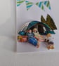 Any occasion card. Decoupage card. Handmade card. Camping theme. Ref 326.  - Image 3
