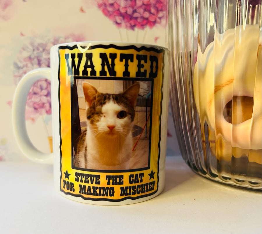 Cat Wanted Poster Mug