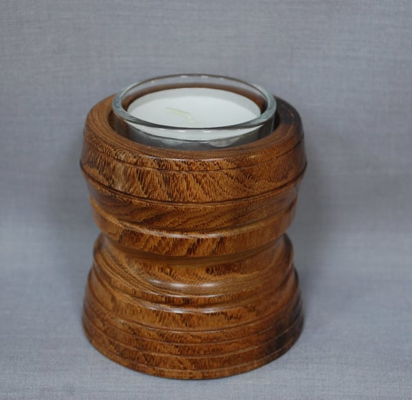 Tea Light Holder in Laburnum
