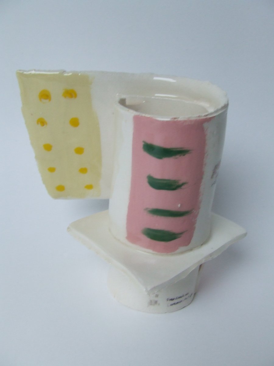 The Mug with Home Flowers - Cardboard Ceramics in Summer