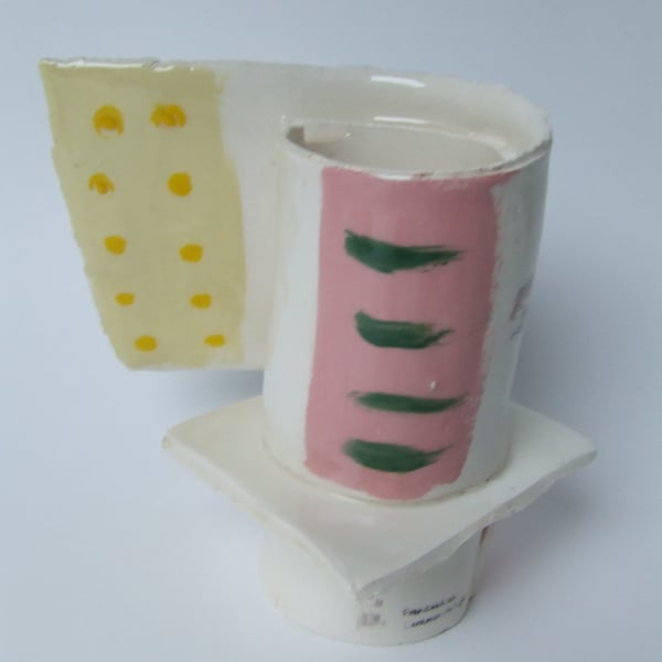 The Mug with Home Flowers - Cardboard Ceramics in Summer