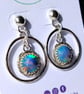 Aurora Opal Earrings Hoops Studs Sterling Silver Sustainable Jewellery Gift - Image 3