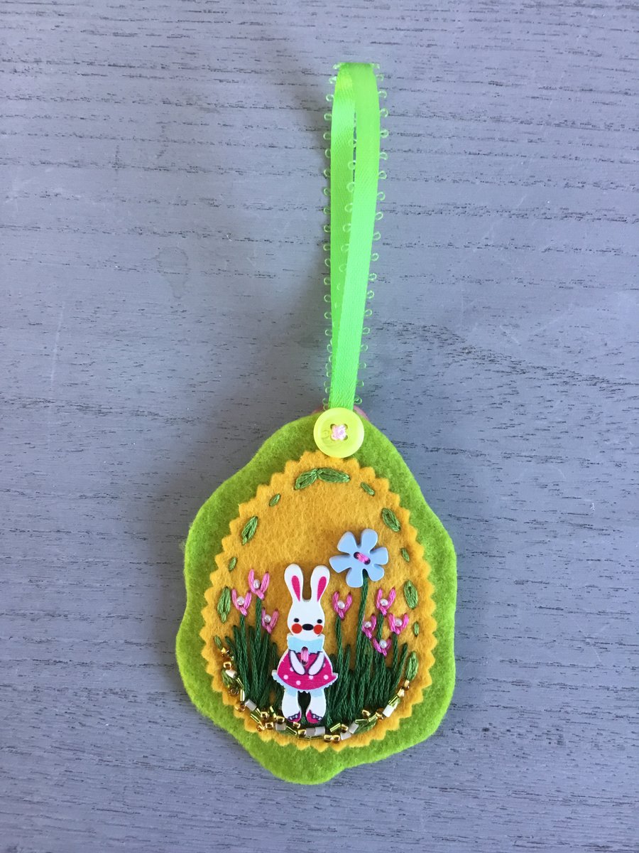 Hand Embroidered Easter Decoration 
