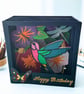 Handmade 3D Hummingbird Card - Image 1