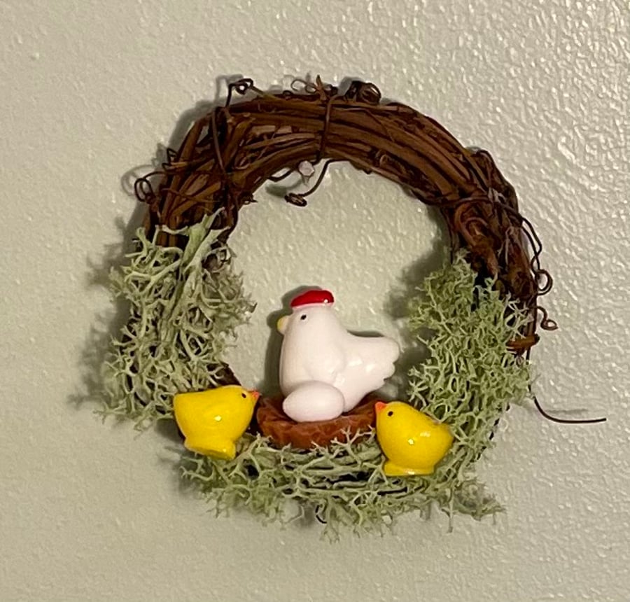 Little Easter Wreath with Chicks