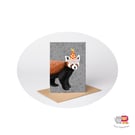 Red Panda Birthday Card, A6 Birthday Card, Cute Animal Birthday Card