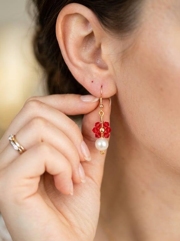 Hand made dangle earrings
