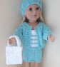 KNITTING PATTERN PDF Sherbet Cardigan for Doll - Image 3