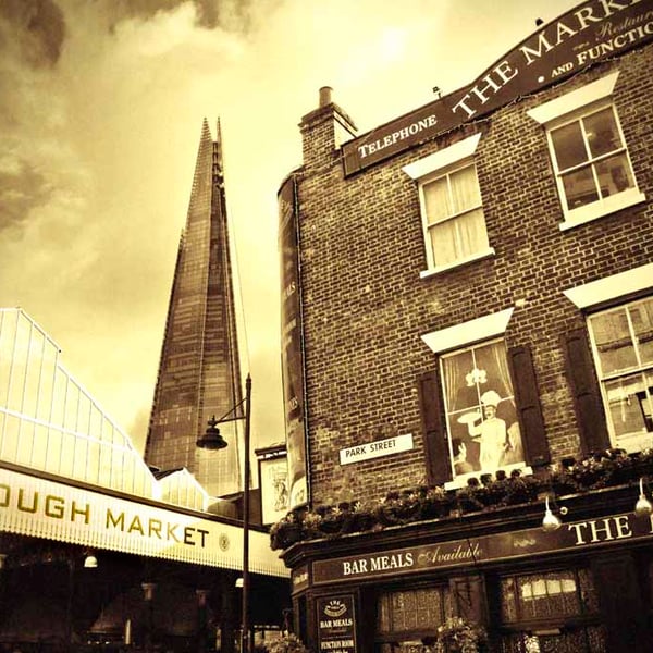 Borough Market The Shard London Photograph Print