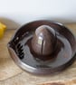 Citrus Squeezer Juicer Ceramic - Chocolate Brown  - Image 1