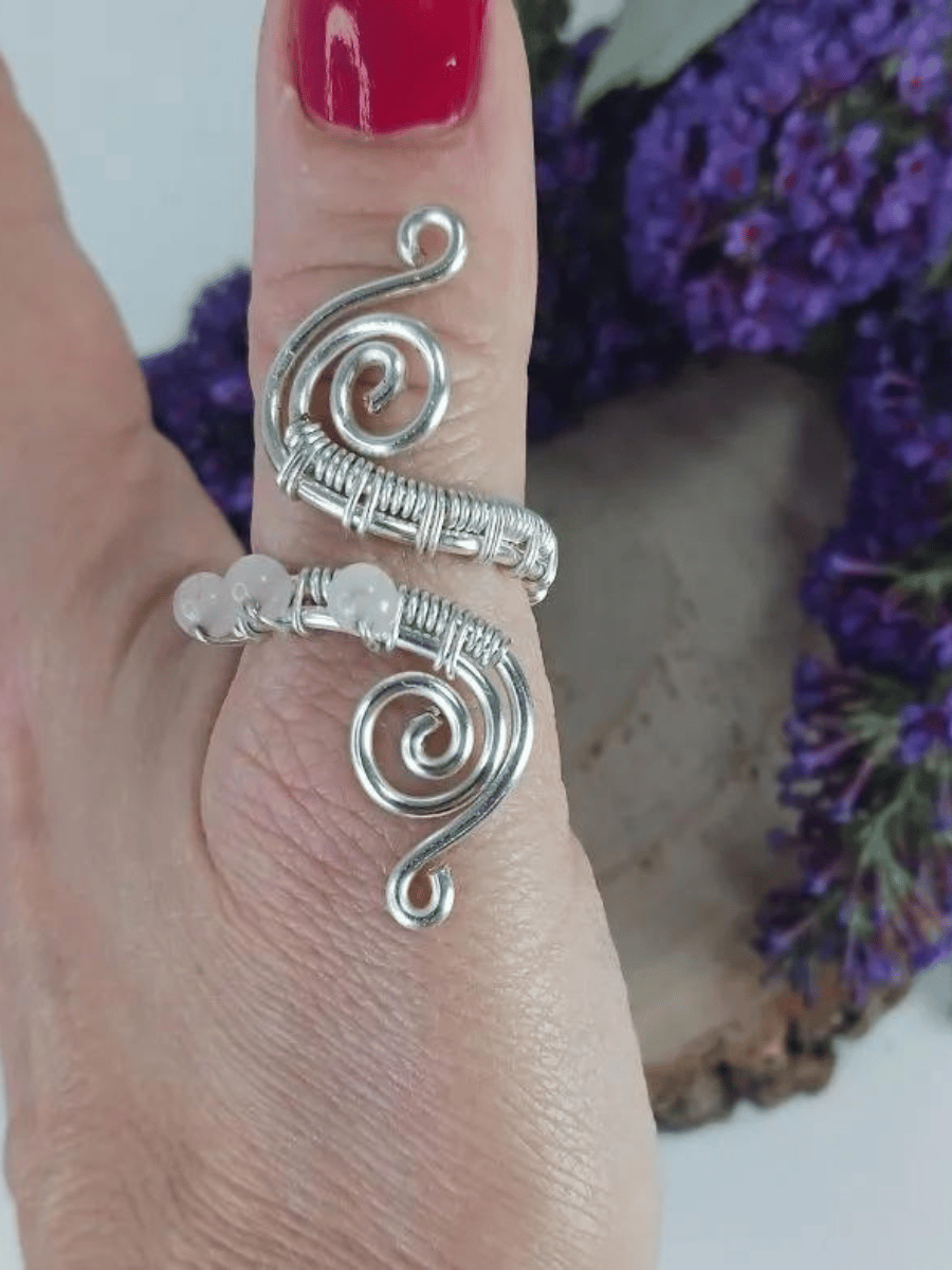 Wire Work Adjustable Thumb Ring 