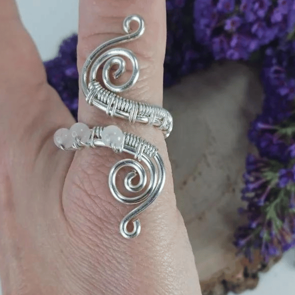 Wire Work Adjustable Thumb Ring 