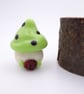 small glass toadstool house - Image 1