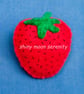 Strawberry Red Felt Brooch - Image 1