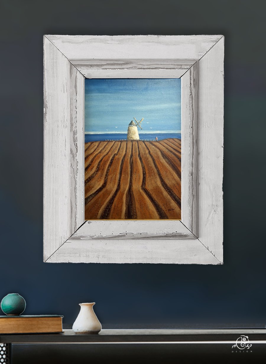 Windmill St Monans, Fife acrylics on canvas