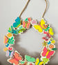 Spring Summer Wooden Butterfly Wreath Hanging - Image 4