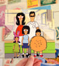 Bobs Burgers Square Print - Image 2