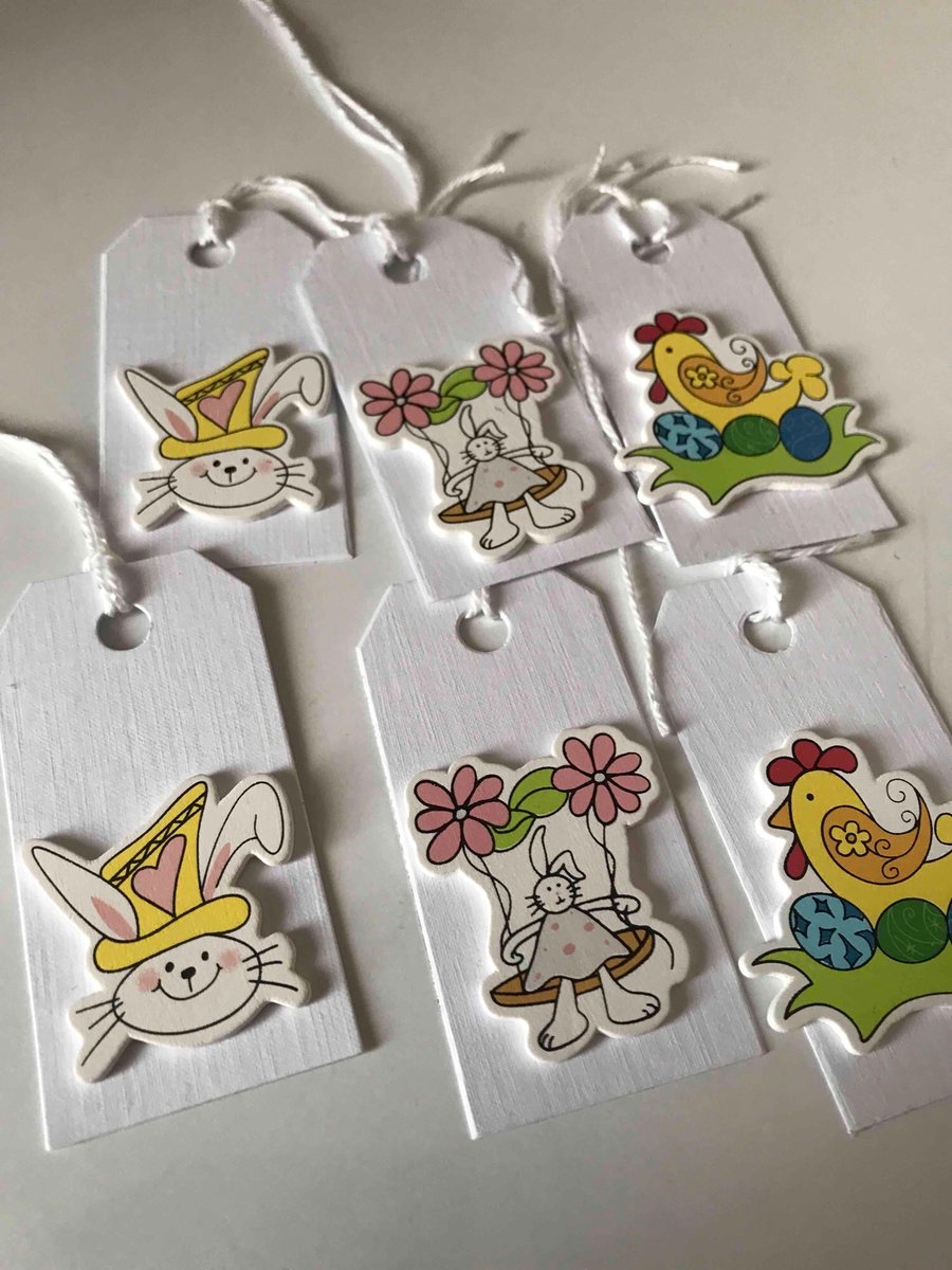 Set of 6 Easter Gift Tags