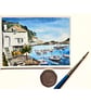 Original ACEO Watercolour Miniature Painting, The Warren, Polperro, Cornwall