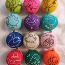 Felt Macarons - Decoration - Twelve Days of Christmas 