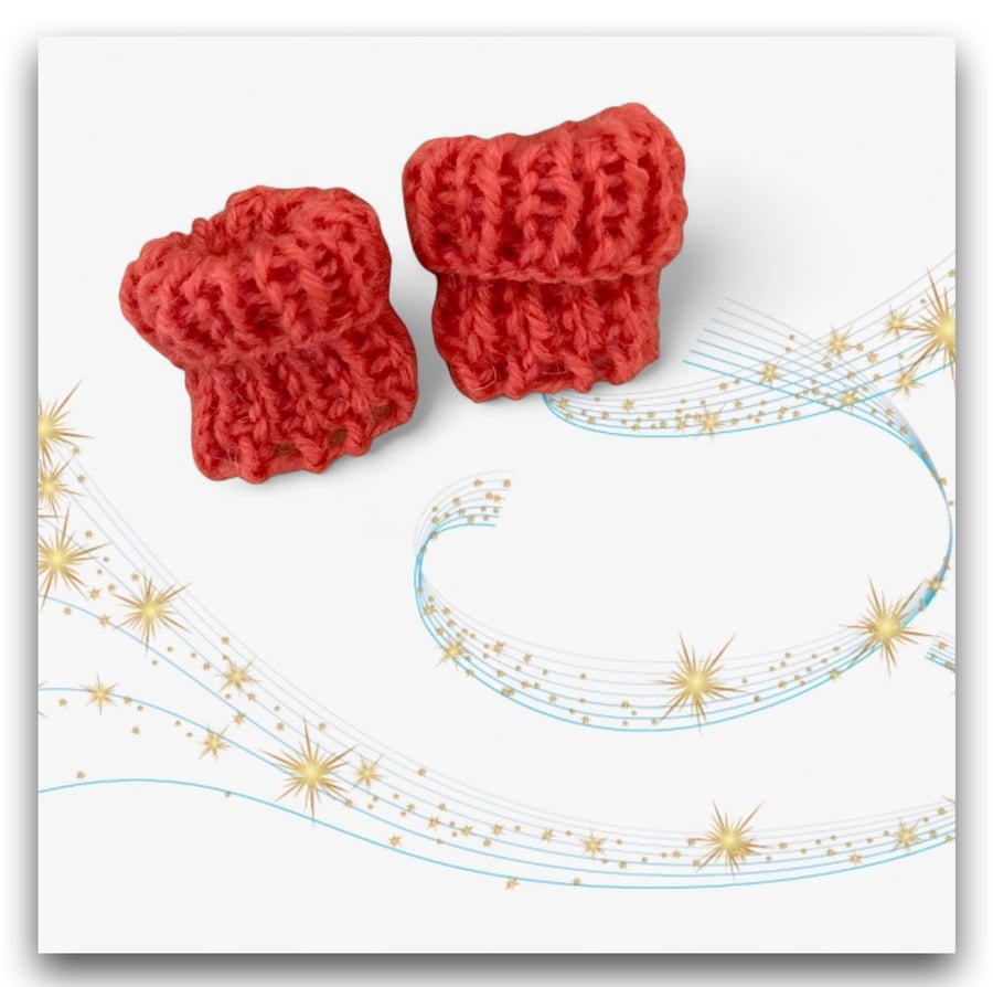 Reserved for June - Orange Ballet Ankle Warmers