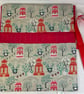 Straight knitting needle case with pandas , needle roll, storage case, knitting  - Image 4